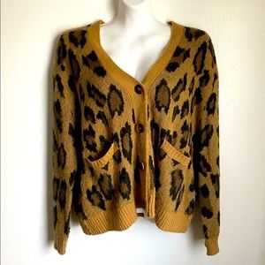 Cotton On W Leopard Cardigan